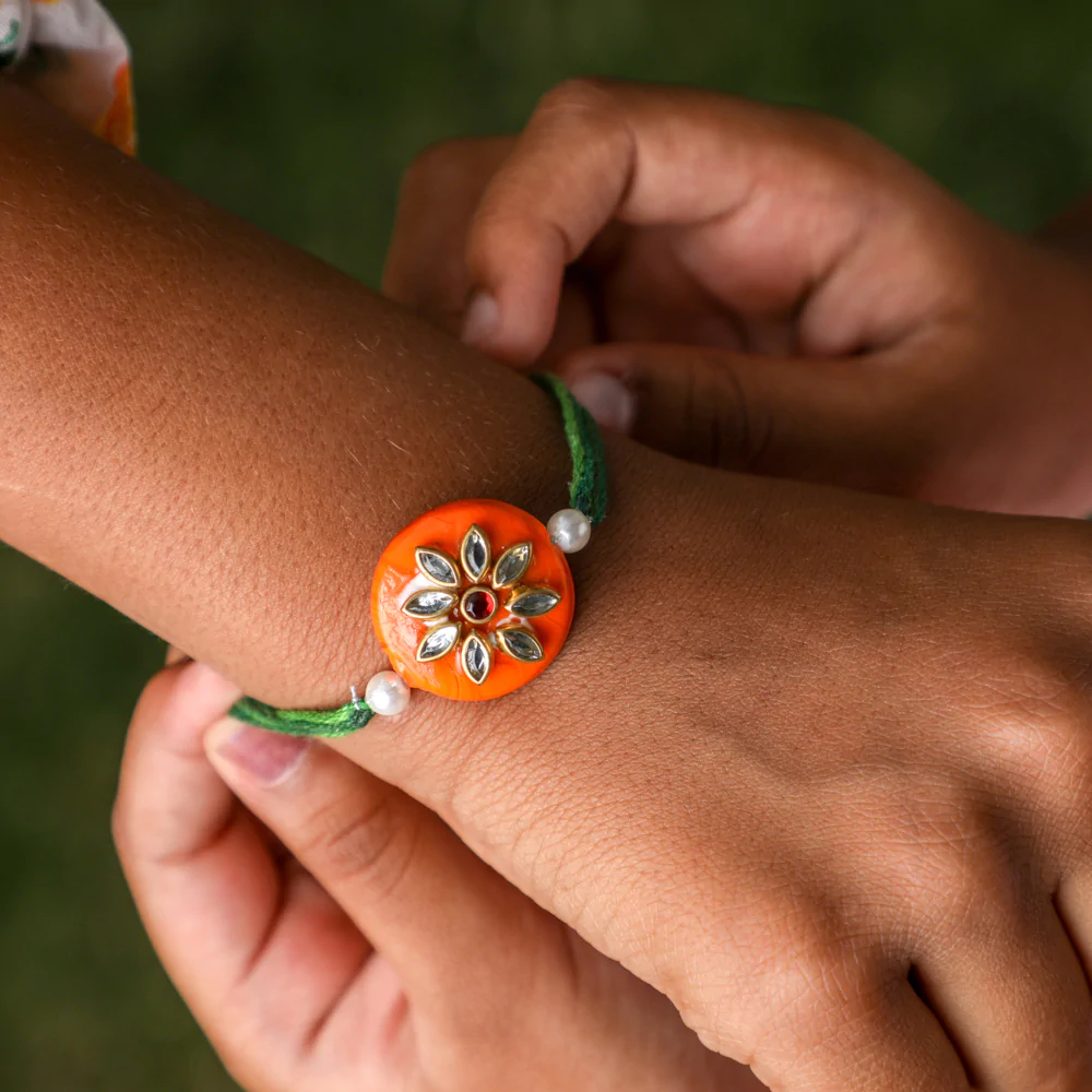 Kundan Rakhi for Bhaiya